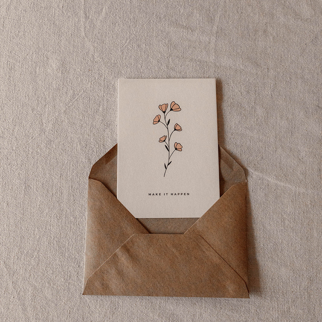 Postkaart - Make it happen