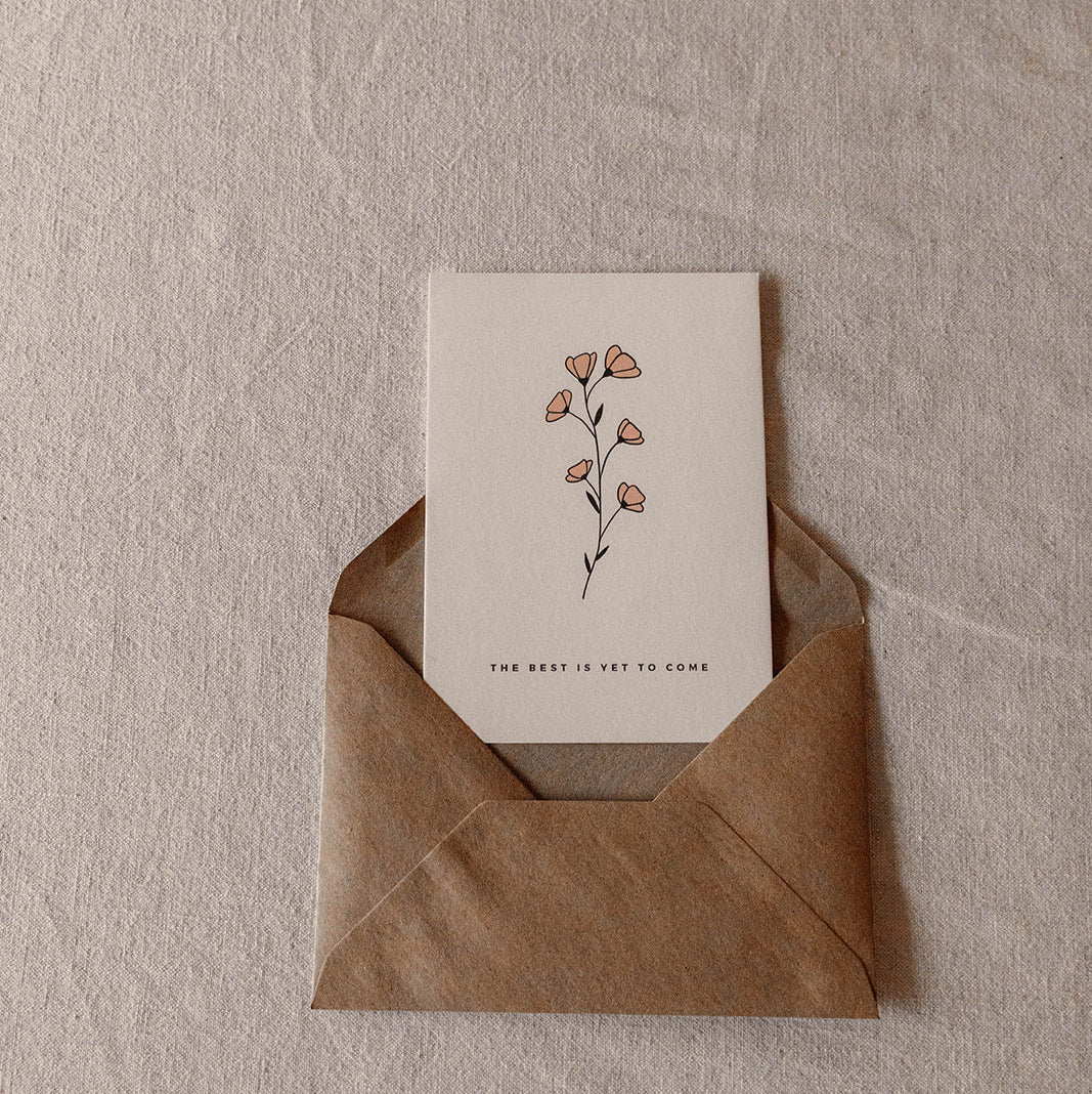 Postkaart - The best is yet to come