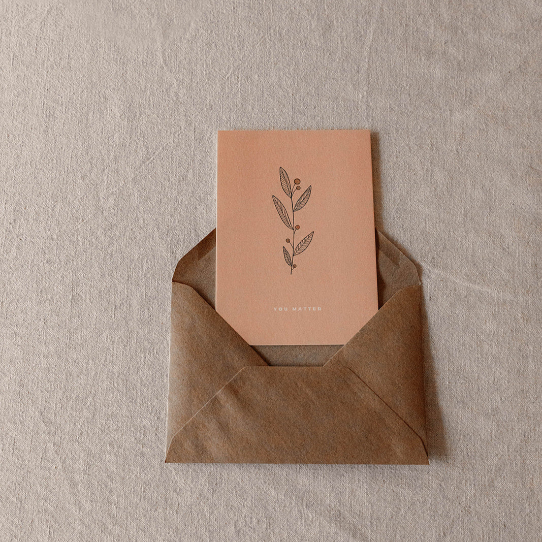 Postkaart - You matter