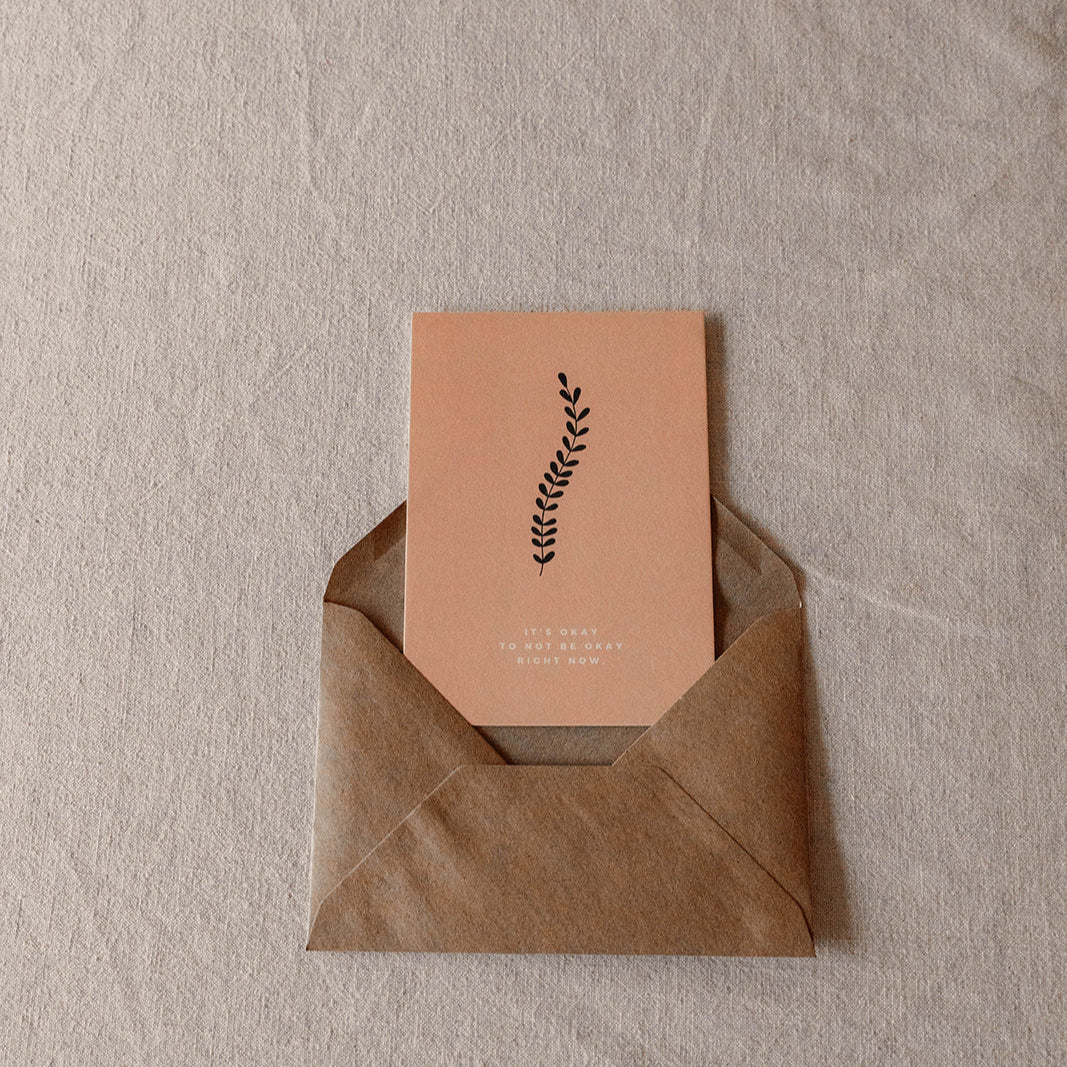 Postkaart - It's okay to not be okay right now